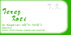 terez koti business card